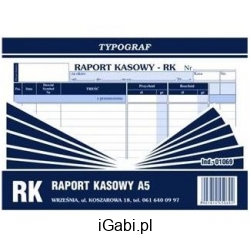 DRUK RAPORT KASOWY A5 01069